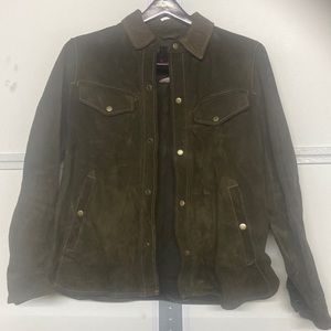 Leather suede jacket